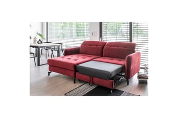 Seksjon Eltap Lorelle 225x160x105 cm - Monolith 97, Mørk Grå, Venstre - Møbler - Sofaer - Sovesofaer