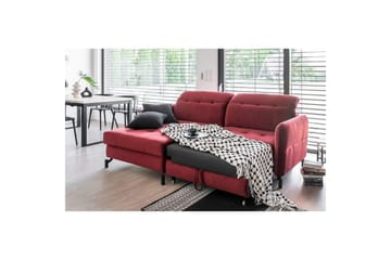 Seksjon Eltap Lorelle 225x160x105 cm - Monolith 97, Mørk Grå, Venstre - Møbler - Sofaer - Sovesofaer
