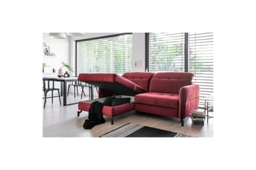 Seksjon Eltap Lorelle 225x160x105 cm - Monolith 97, Mørk Grå, Venstre - Møbler - Sofaer - Sovesofaer