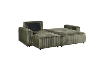 Sovesofa høyrevendt Abacka - Grønn, svart - Møbler - Sofaer - Sovesofaer