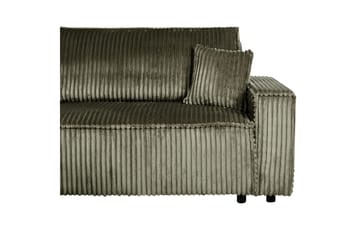 Sovesofa høyrevendt Abacka - Grønn, svart - Møbler - Sofaer - Sovesofaer