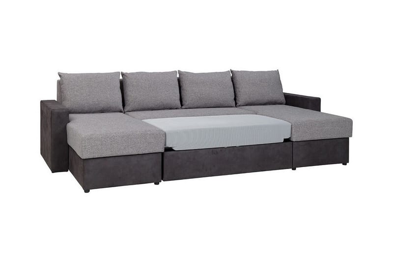 Staffin 4-sits Hörnbäddsoffa Ljusgrå - Møbler - Sofaer - Sovesofaer