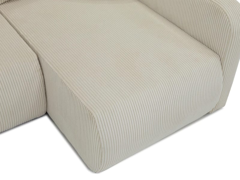 Toren sovesofa med oppbevaring og divan høyre - Beige - Møbler - Sofaer - Sovesofaer