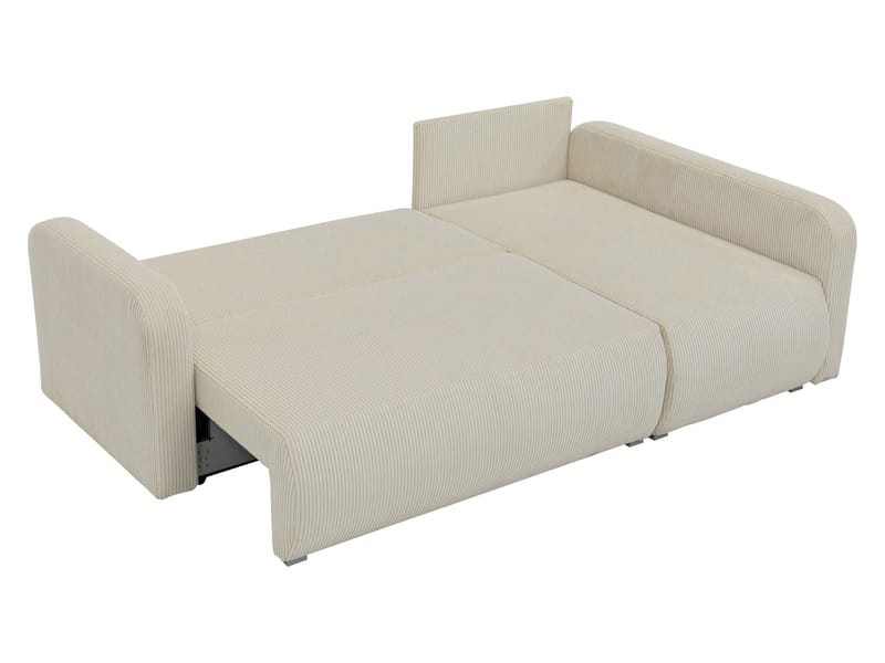 Toren sovesofa med oppbevaring og divan høyre - Beige - Møbler - Sofaer - Sovesofaer
