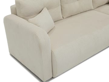 Toren sovesofa med oppbevaring og divan høyre - Beige - Møbler - Sofaer - Sovesofaer
