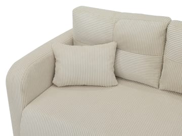 Toren sovesofa med oppbevaring og divan høyre - Beige - Møbler - Sofaer - Sovesofaer