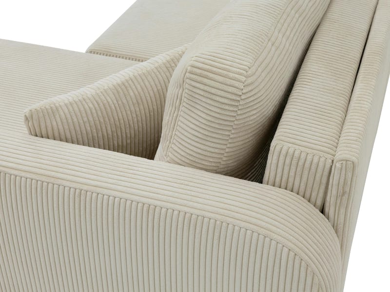 Toren sovesofa med oppbevaring og divan høyre - Beige - Møbler - Sofaer - Sovesofaer