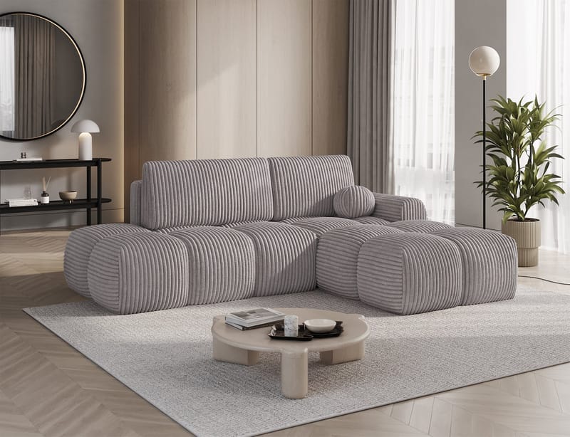 Vittario 3-seters Bubblig sovesofa med divan og oppbevaring Høyre - Modullo 03 - Møbler - Sofaer - Sovesofaer