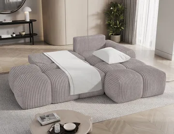 Vittario 3-seters Bubblig sovesofa med divan og oppbevaring Høyre - Modullo 03 - Møbler - Sofaer - Sovesofaer