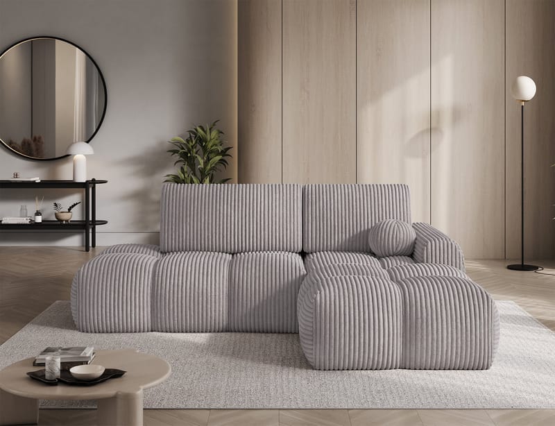 Vittario 3-seters Bubblig sovesofa med divan og oppbevaring Høyre - Modullo 03 - Møbler - Sofaer - Sovesofaer