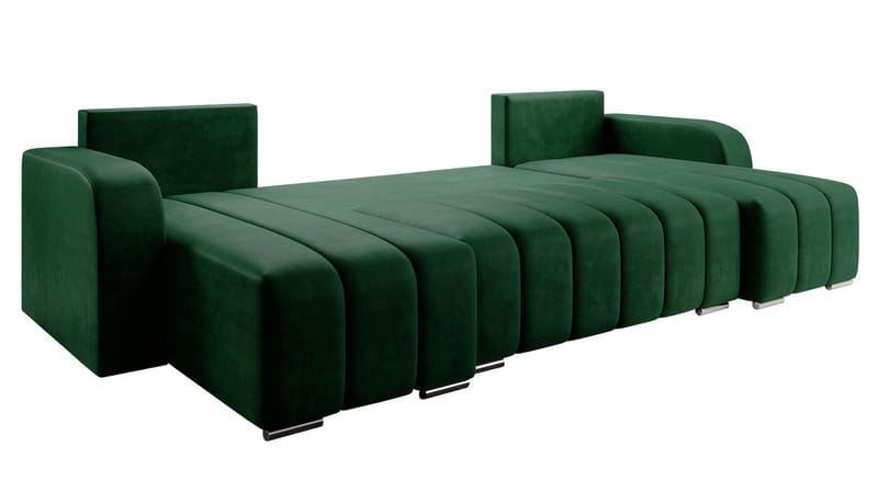 Zulueta 4-seters sovesofa med dobbel divan - brun - Møbler - Sofaer - Sovesofaer