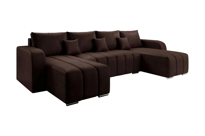 Zulueta 8-seters Sovesofa Høyre, Brun