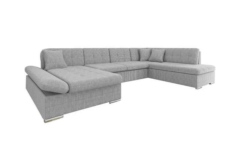 Zumar 4-sits Hörnbäddsoffa Ljusgrå
