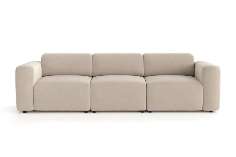 Torvasen 3-seters sofa i stoff, Beige