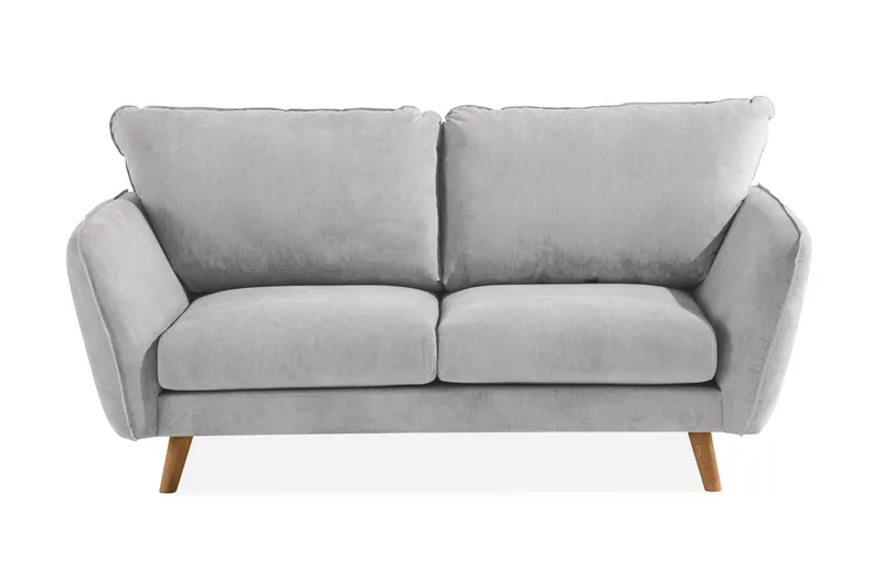 Trend Lyx 2-seters Stoffsofa, Lys grå