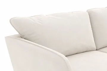 Trend Lyx 3-seters Fløyelssofa - Kremhvit - Møbler - Sofaer - Fløyel sofaer