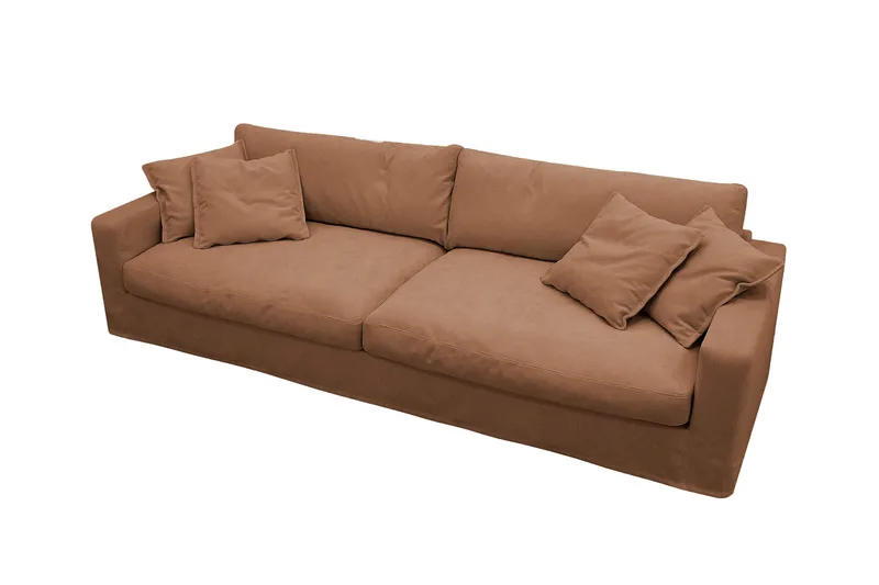 Valencia Ekstra dyp 4-seters sofa - Rustrødbrun - Møbler - Sofaer - 4 seter sofa