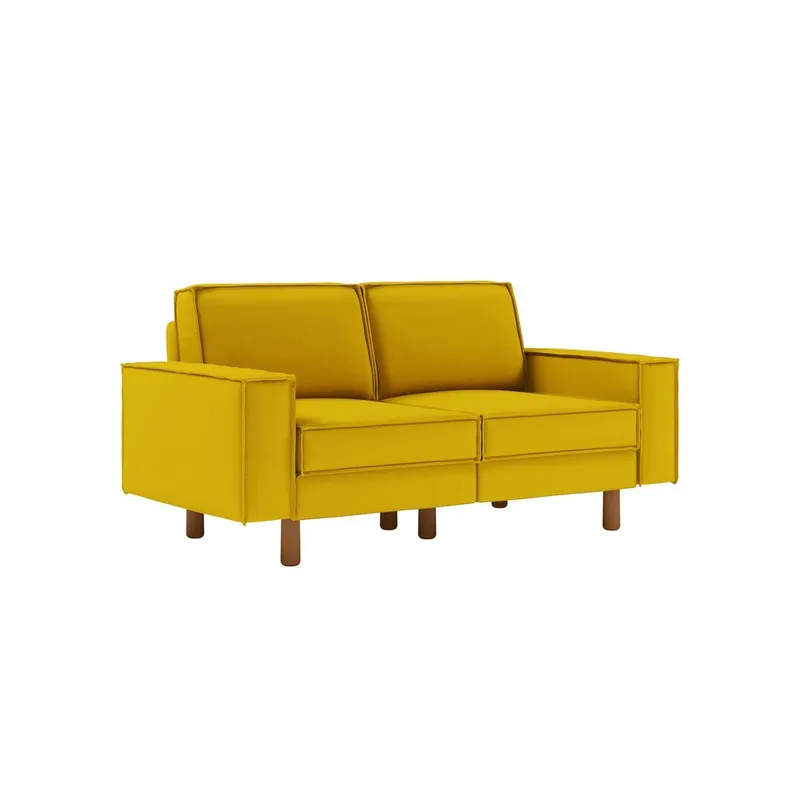 Vilsa 2-seters sofa, Gul/Brun