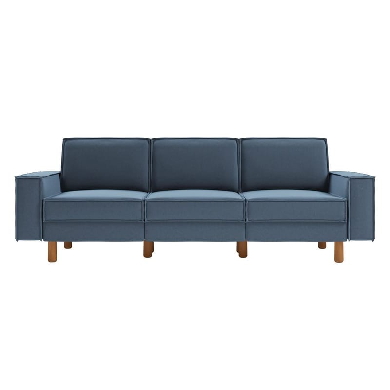 Vilsa 3-seters sofa - Blå - Møbler - Sofaer - Fløyel sofaer