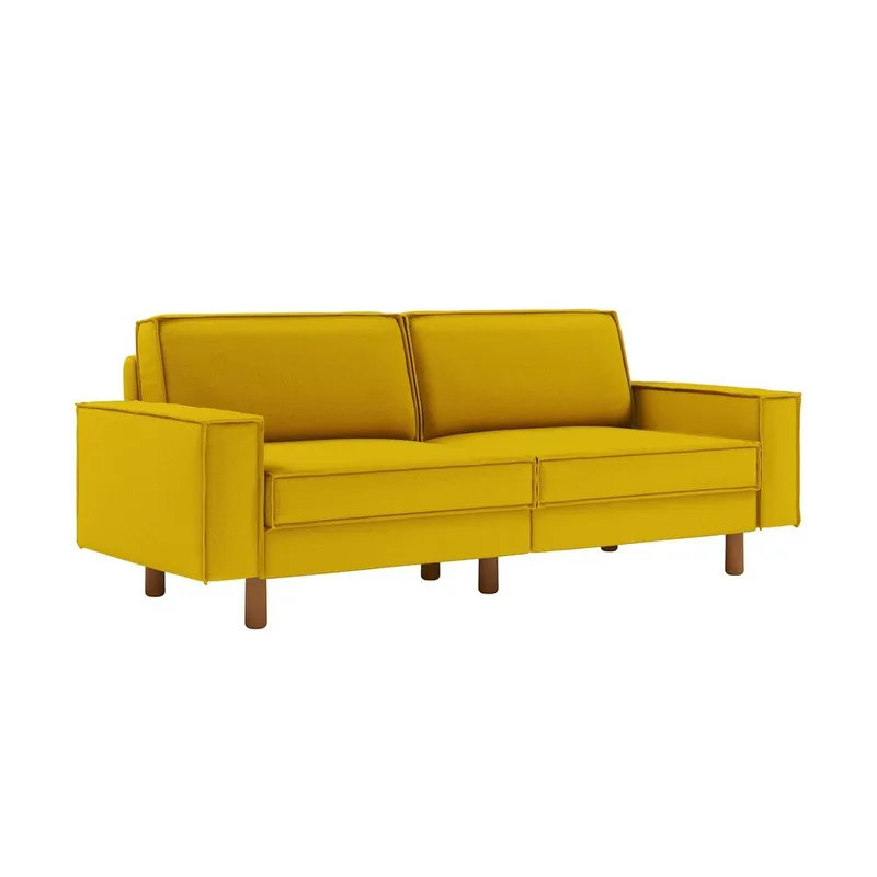 Vilsa 3-seters sofa, Sennepsgul