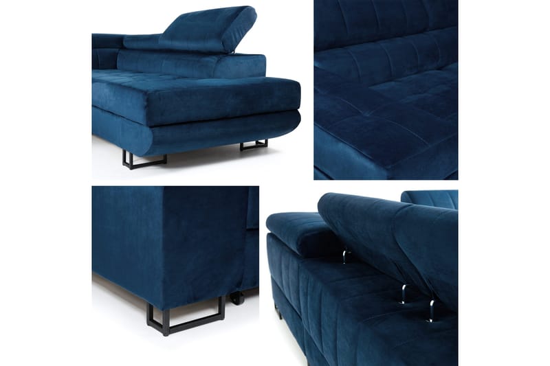 Warwick Sovesofa med Schäslong 3-seter - Rosa - Møbler - Sofaer - Sovesofaer