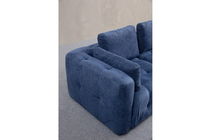 Yvara Sofa 3-sits - Marineblå - Møbler - Sofaer - Modulsofaer - Komplett modulsofa