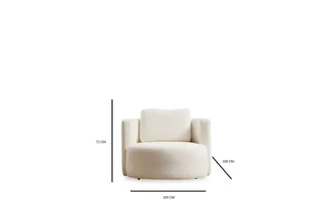 Azoula Lenestol - Beige - Møbler - Stoler & lenestoler - Lenestoler