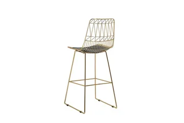Set med 2 barstolar PRESTON Metall Guld 48cm - Gull - Møbler - Stoler & lenestoler - Barstoler