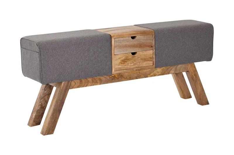 Tultered Sittebenk 120 cm, Brun