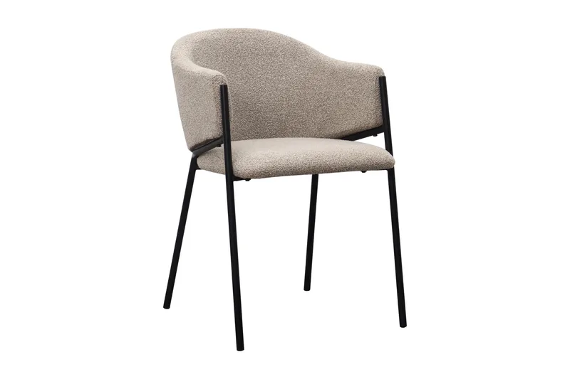 Filip Spisestol, Taupe Bouclé