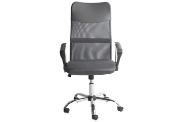 Kontorstol Design Grå/svart/sølv - Grå/svart/sølv - Møbler - Stoler & lenestoler - Kontorstol & skrivebordsstol