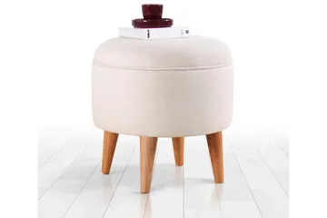 Anaro Sittepuff Rund - Beige - Møbler - Stoler & lenestoler - Krakk - Puff