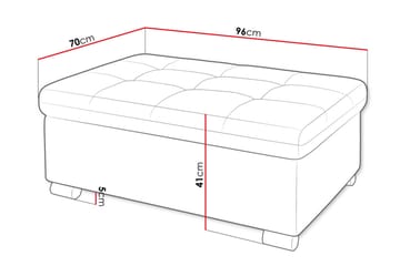 Dynir Fotskammel 70 cm - Svart/Brun/Beige - Møbler - Stoler & lenestoler - Krakk - Fotskammel