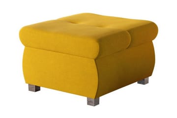 Cerys Fotpall 60 cm - Gul - Møbler - Stoler & lenestoler - Krakk - Fotskammel