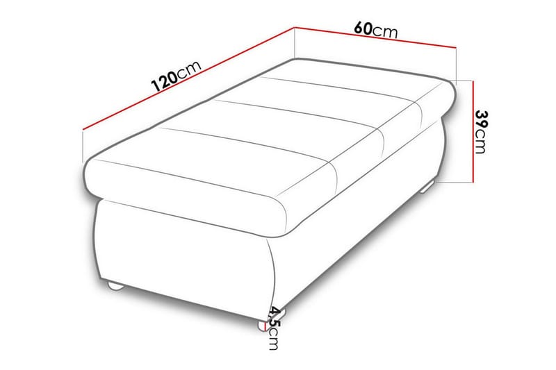 Cerys Fotpall 60 cm - Møbler - Stoler & lenestoler - Krakk - Fotskammel