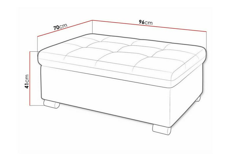 Trefor Fotpall 70 cm - Møbler - Stoler & lenestoler - Krakk - Fotskammel