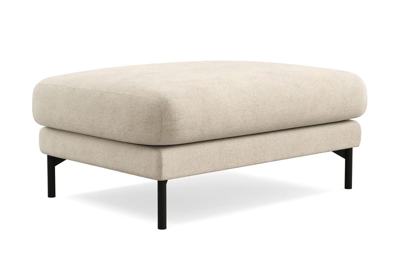 Menard Premium fotskammel i chenille - Beige - Møbler - Stoler & lenestoler - Krakk - Fotskammel