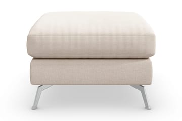 Ocean Lyx Fotskammel - Beige/Krom - Møbler - Stoler & lenestoler - Krakk - Fotskammel