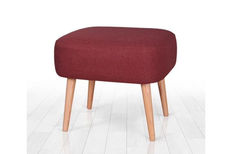 Demopolis Sittepuff 50 cm - Rød - Møbler - Stoler & lenestoler - Krakk - Puff