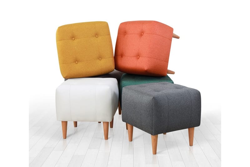 Grants Sittepuff 43 cm - Rosa - Møbler - Stoler & lenestoler - Krakk - Puff