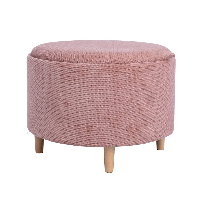 Ottoman/Table HOME4YOU - Rosa - Møbler - Stoler & lenestoler - Krakk - Puff - Sittepuff med oppbevaring