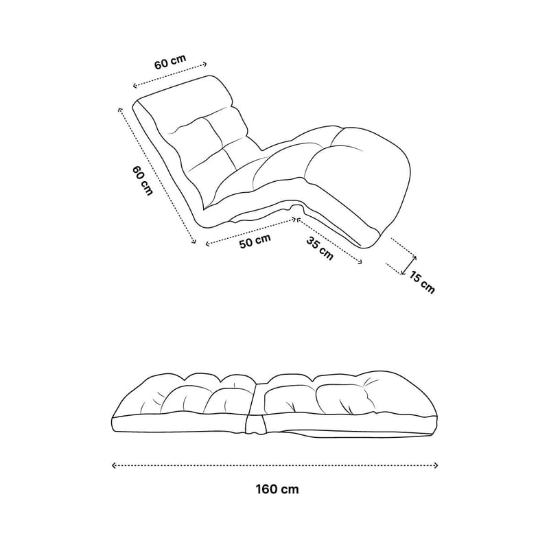 1-Seat Sofa-Bed Atelier Del Sofa Grå - Møbler - Stoler & lenestoler - Lenestoler - Sovestol