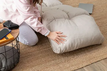 1-seters sovesofa Atelier Del Sofa Fuwa Single (60 x 50 x 60 cm) Krem - Møbler - Stoler & lenestoler - Lenestoler - Sovestol
