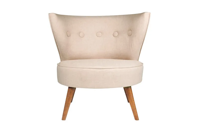 Biby Lenestol med Armlene - Beige - Møbler - Stoler & lenestoler - Lenestoler - Lenestoler uten armlene