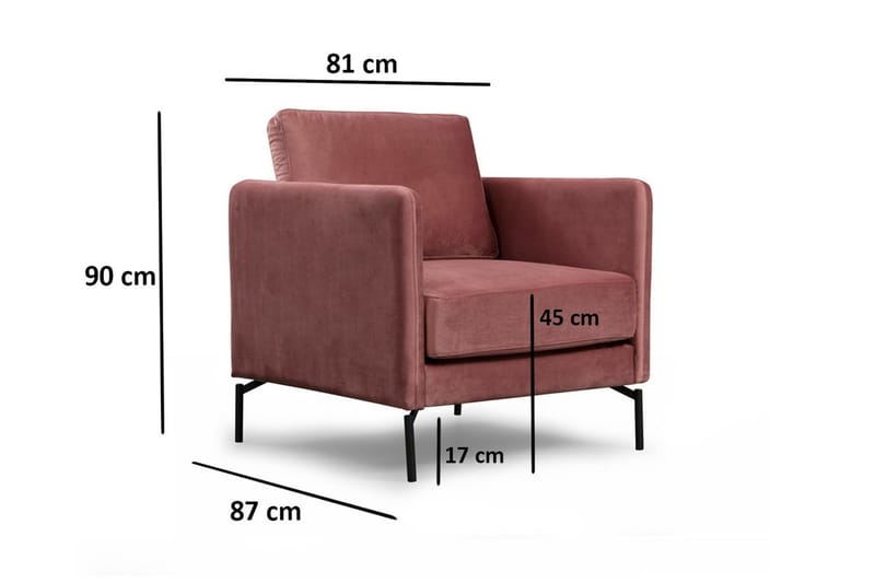 Bramelia Fåtölj - Rosa - Møbler - Stoler & lenestoler - Lenestoler