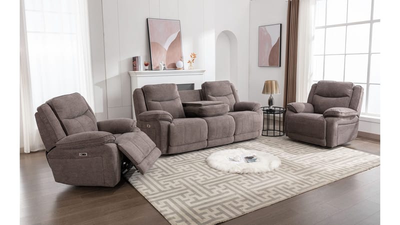 Drevia reclinerlenestol, elektrisk - Muldvarpfarget - Møbler - Stoler & lenestoler - Lenestoler - Recliner & kinostol