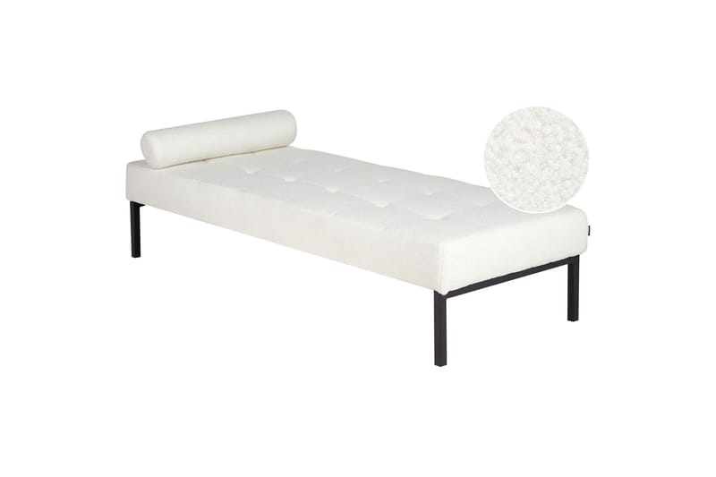 Hagerso Sjeselong 178 cm - Svart/Hvit - Møbler - Sofaer - Dagsenger