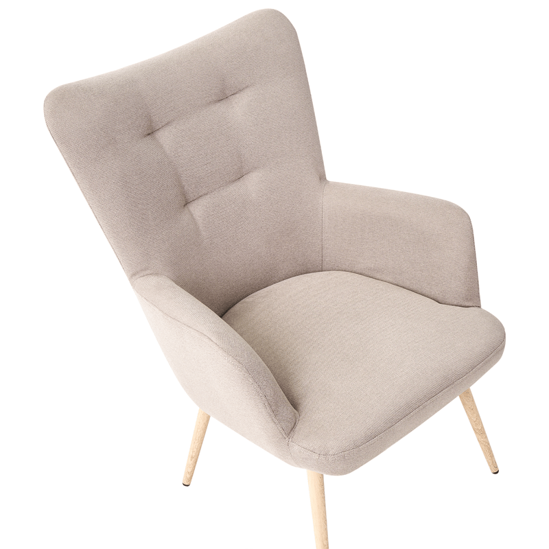 Lenestol Vejle - Beige - Møbler - Stoler & lenestoler - Lenestoler - Ørelappstol