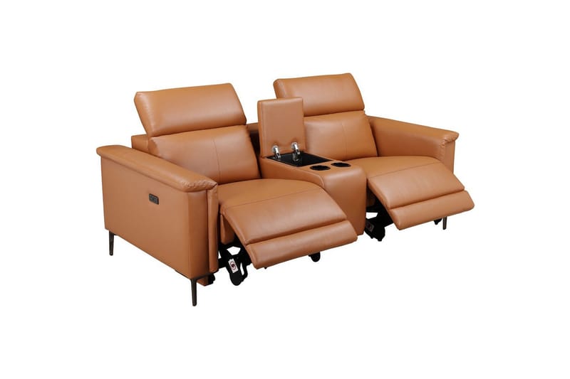 Lund Liggestol - Brun - Møbler - Sofaer - Reclinersofaer - 2 seters kinosofa & reclinersofa