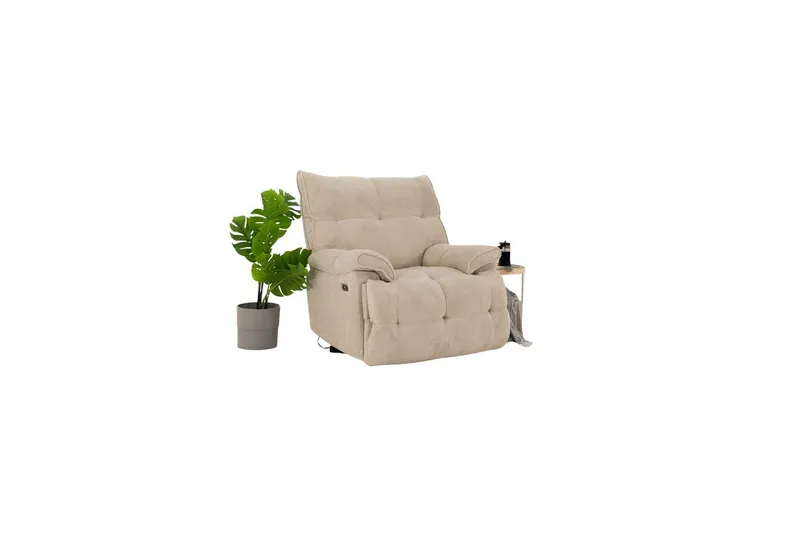 Osmara Elektrisk reclinerstol, Kremhvit